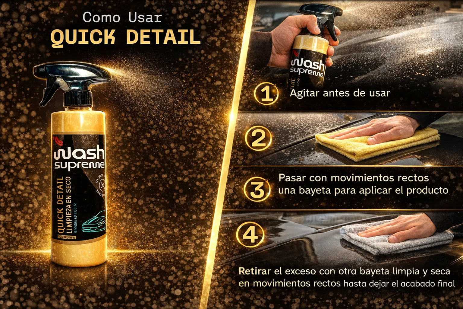 Quick Detail (Sellador-Limpiador De Coches En Seco) - Imagen 4