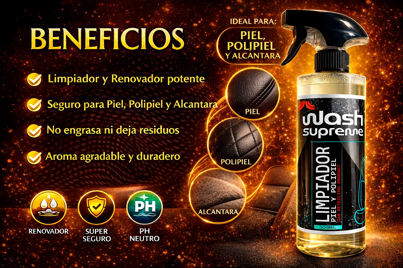 Limpiador de Piel y Polipiel para Coches - Imagen 3